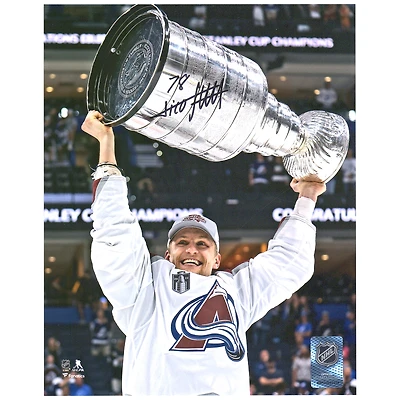 Nico Sturm Colorado Avalanche Autographed 2022 Stanley Cup Champions 8" x 10" Raising Cup Photograph