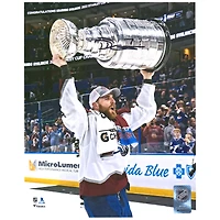 Devon Toews Colorado Avalanche Autographed 2022 Stanley Cup Champions 8" x 10" Raising Cup Photograph