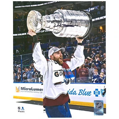 Devon Toews Colorado Avalanche Autographed 2022 Stanley Cup Champions 8" x 10" Raising Cup Photograph