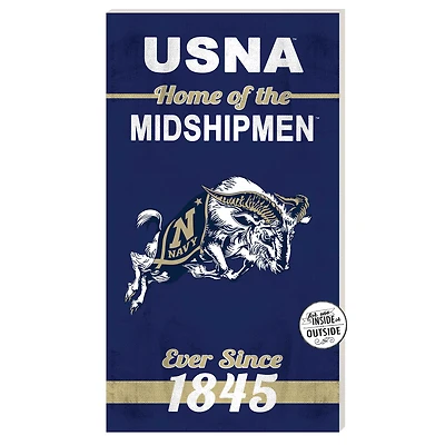 Navy Midshipmen 11'' x 20'' Home Of The Sign