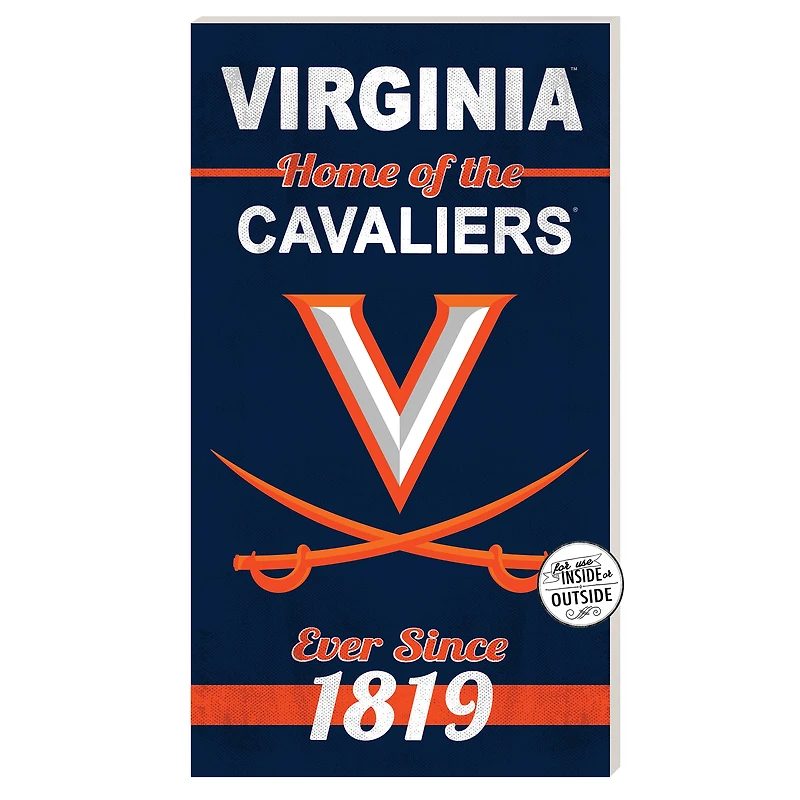 Virginia Cavaliers 11'' x 20'' Home Of The Sign