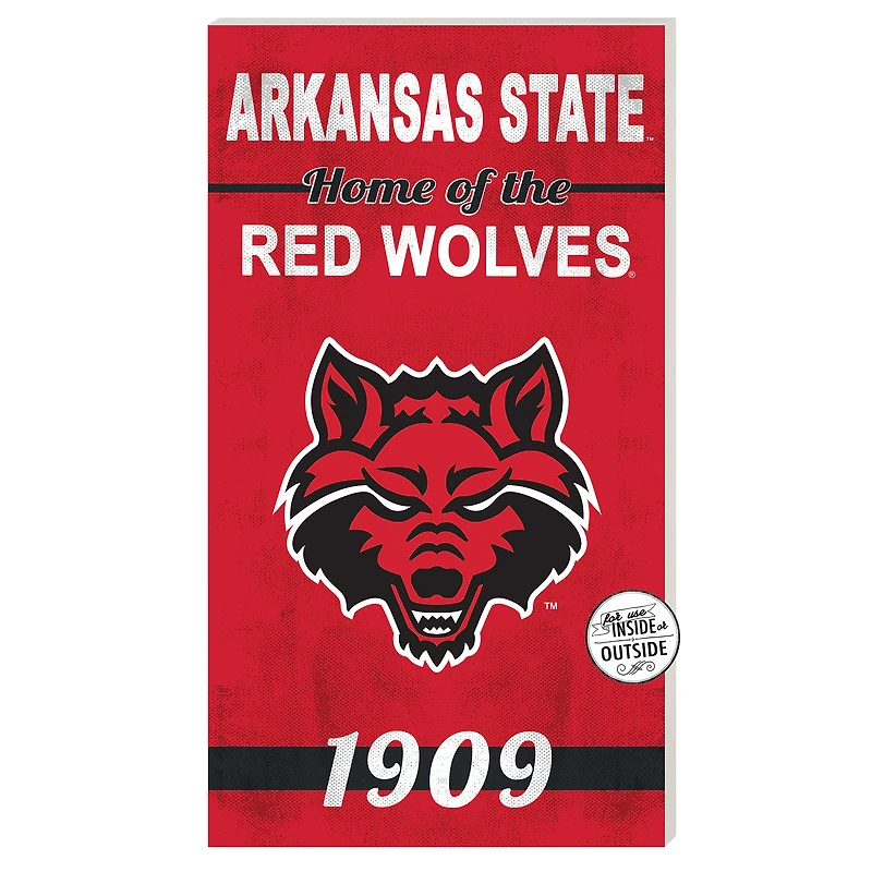 Arkansas State Red Wolves 11'' x 20'' Home Of The Sign