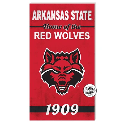 Arkansas State Red Wolves 11'' x 20'' Home Of The Sign