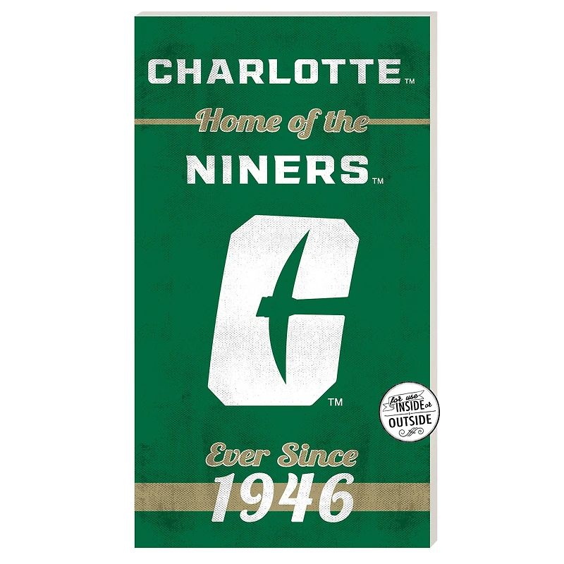 Charlotte 49ers 11'' x 20'' Home Of The Sign