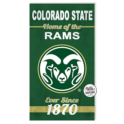 Colorado State Rams 11'' x 20'' Home Of The Sign