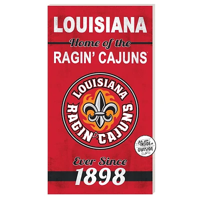 Louisiana Ragin' Cajuns 11'' x 20'' Home Of The Sign