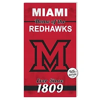 Miami University RedHawks 11'' x 20'' Home Of The Sign
