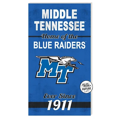 MTSU Blue Raiders 11'' x 20'' Home Of The Sign
