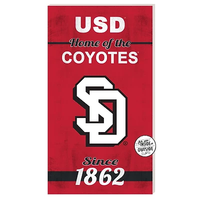 South Dakota Coyotes 11'' x 20'' Home Of The Sign