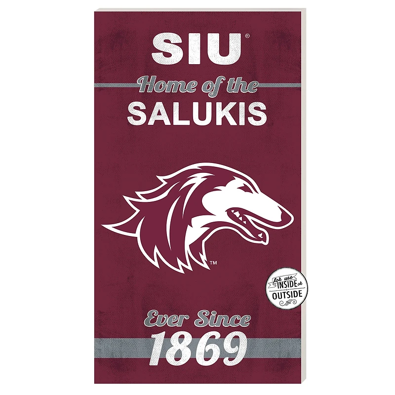 Southern Illinois Salukis 11'' x 20'' Home Of The Sign