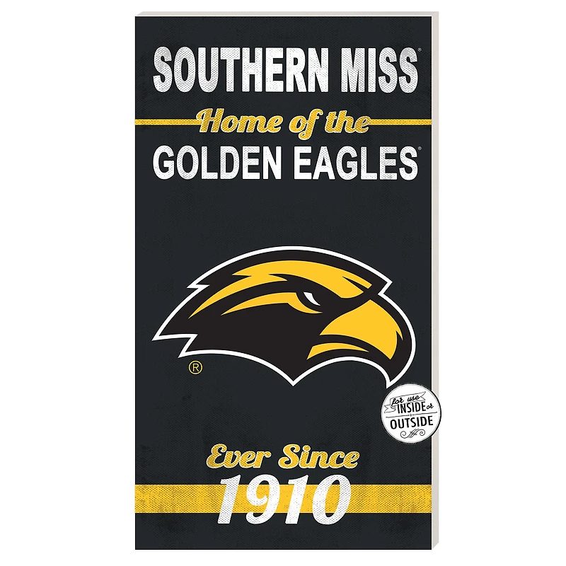 Southern Miss Golden Eagles 11'' x 20'' Home Of The Sign