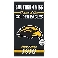 Southern Miss Golden Eagles 11'' x 20'' Home Of The Sign