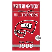 Western Kentucky Hilltoppers 11'' x 20'' Home Of The Sign