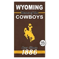 Wyoming Cowboys 11'' x 20'' Home Of The Sign
