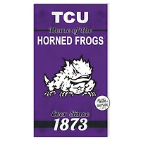TCU Horned Frogs 11'' x 20'' Home Of The Sign