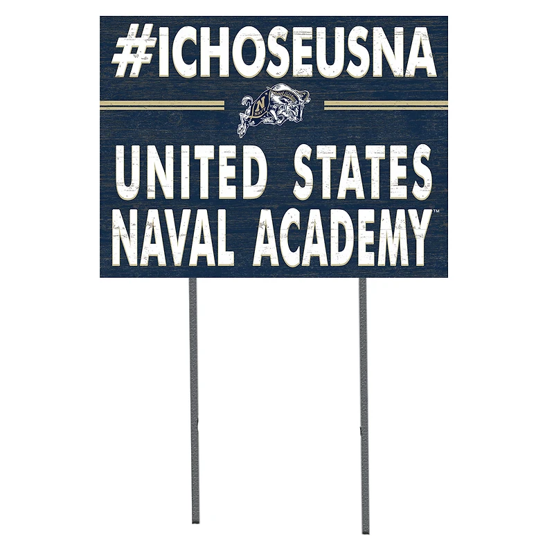 Navy Midshipmen 18'' x 24'' I Chose Lawn Sign