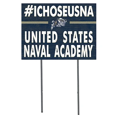 Navy Midshipmen 18'' x 24'' I Chose Lawn Sign