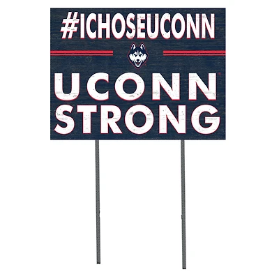 UConn Huskies 18'' x 24'' I Chose Lawn Sign