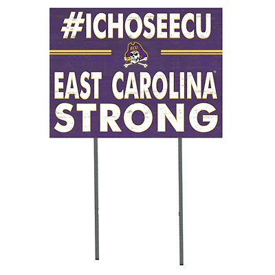 ECU Pirates 18'' x 24'' I Chose Lawn Sign