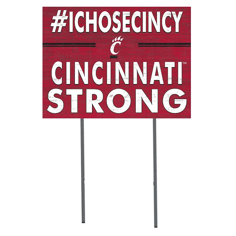 Cincinnati Bearcats 18'' x 24'' I Chose Lawn Sign