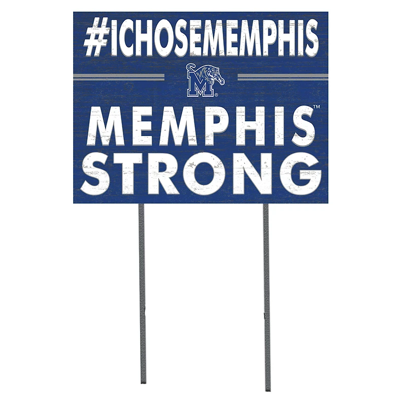 Memphis Tigers 18'' x 24'' I Chose Lawn Sign