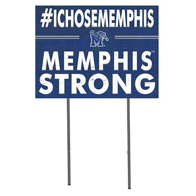 Memphis Tigers 18'' x 24'' I Chose Lawn Sign
