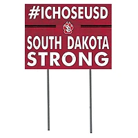 South Dakota Coyotes 18'' x 24'' I Chose Lawn Sign