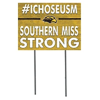 Southern Miss Golden Eagles 18'' x 24'' I Chose Lawn Sign