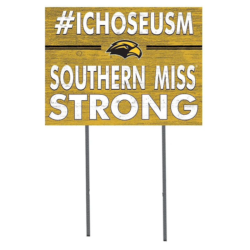 Southern Miss Golden Eagles 18'' x 24'' I Chose Lawn Sign