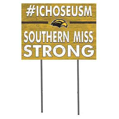 Southern Miss Golden Eagles 18'' x 24'' I Chose Lawn Sign