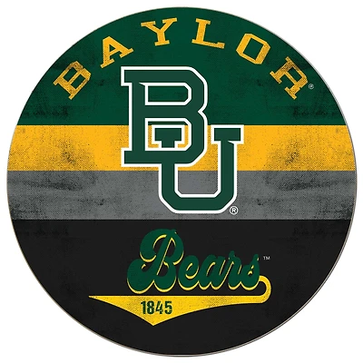 Baylor Bears 20'' x 20'' Retro Logo Circle Sign