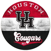 Houston Cougars 20'' x 20'' Retro Logo Circle Sign