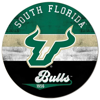 South Florida Bulls 20'' x 20'' Retro Logo Circle Sign