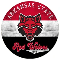 Arkansas State Red Wolves 20'' x 20'' Retro Logo Circle Sign