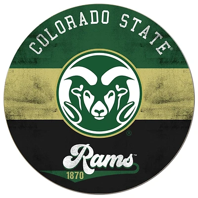 Colorado State Rams 20'' x 20'' Retro Logo Circle Sign