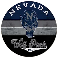 Nevada Wolf Pack 20'' x 20'' Retro Logo Circle Sign