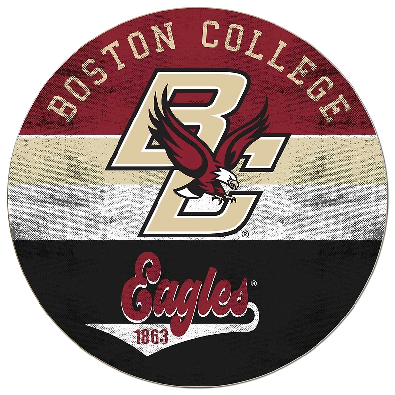 Boston College Eagles 20'' x 20'' Retro Logo Circle Sign
