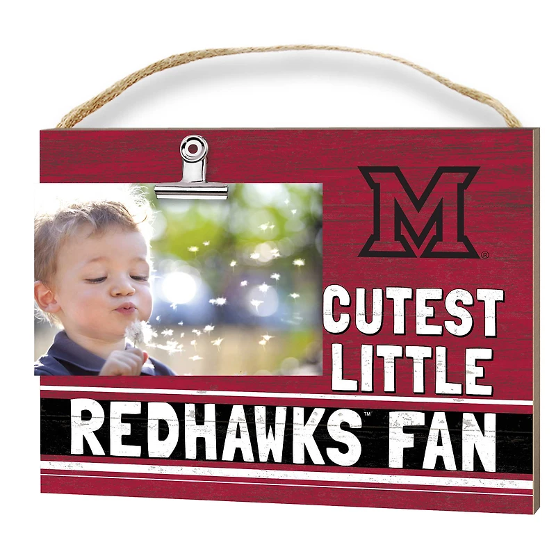 Miami University RedHawks 8'' x 10'' Cutest Little Team Logo Clip Photo Frame