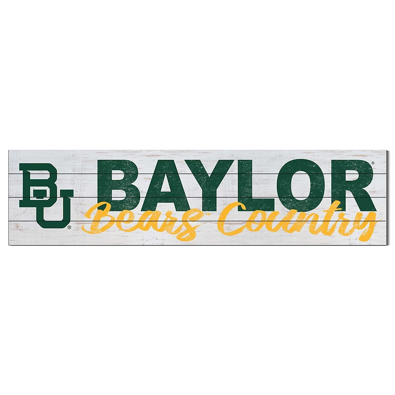 Baylor Bears 10'' x 40'' Logo Sign