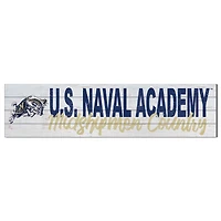 Navy Midshipmen 10'' x 40'' Logo Sign