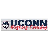 UConn Huskies 10'' x 40'' Logo Sign