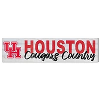 Houston Cougars 10'' x 40'' Logo Sign