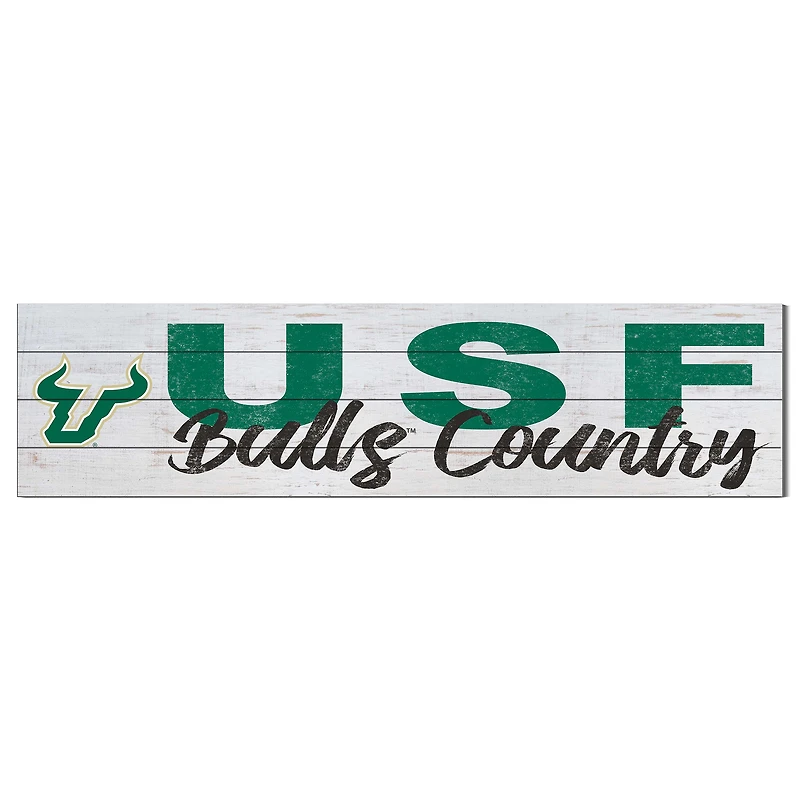 South Florida Bulls 10'' x 40'' Logo Sign