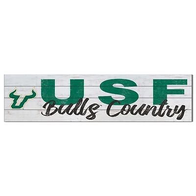 South Florida Bulls 10'' x 40'' Logo Sign