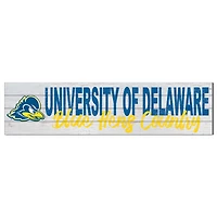 Delaware Fightin' Blue Hens 10'' x 40'' Logo Sign