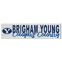 BYU Cougars 10'' x 40'' Logo Sign