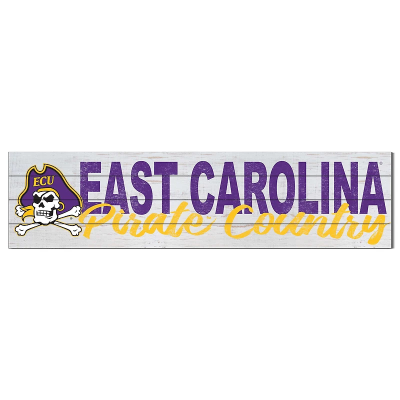 ECU Pirates 10'' x 40'' Logo Sign