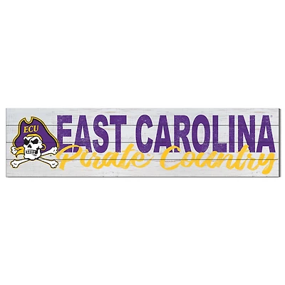 ECU Pirates 10'' x 40'' Logo Sign