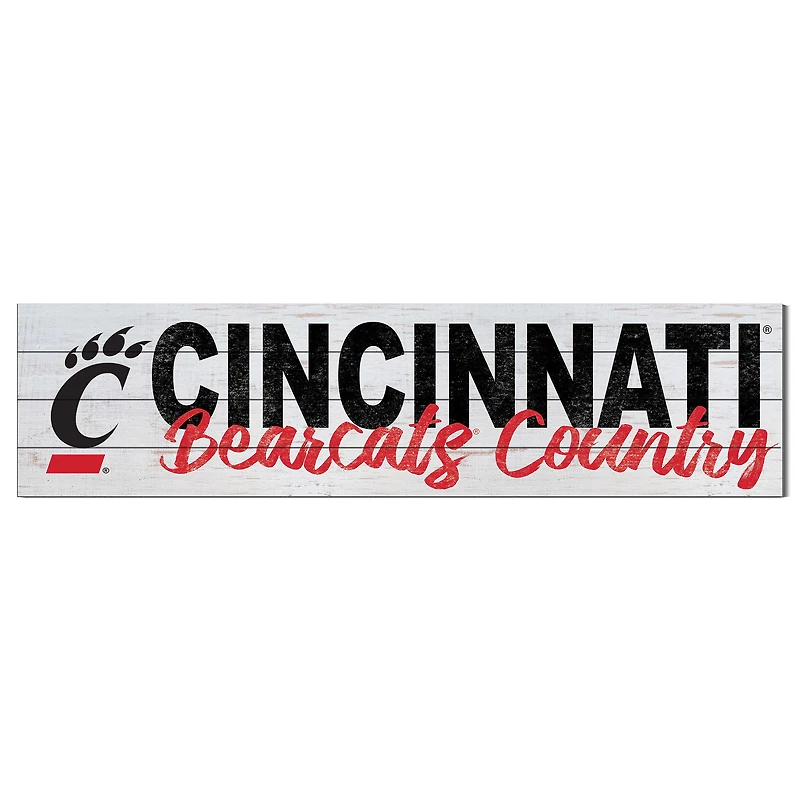 Cincinnati Bearcats 10'' x 40'' Logo Sign
