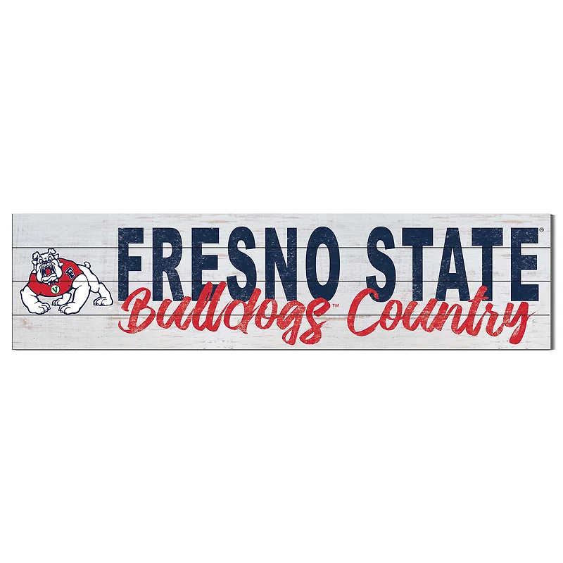 Fresno State Bulldogs 10'' x 40'' Logo Sign